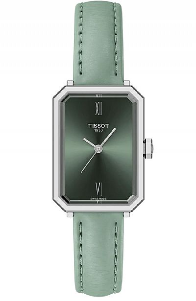 TISSOT SRV Green Leather Strap  T160.110.16.093.00