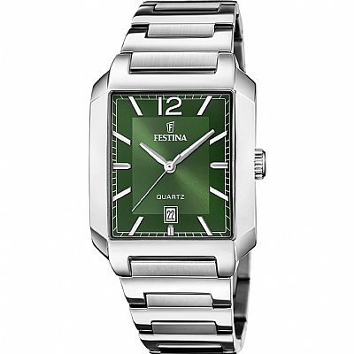  Ρολόι FESTINA On The Square Silver Stainless Steel Bracelet F20677/5