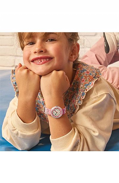  FLIK FLAK Sparkly Melon Fabric Strap  ZFPNP179