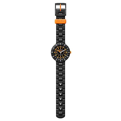  FLIK FLAK Catch U Black Plastic Strap  ZFCSP093