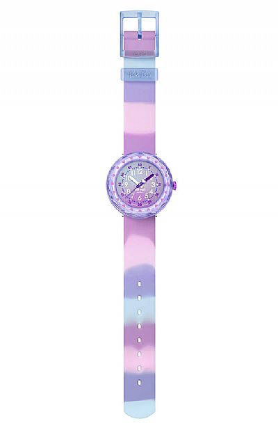  FLIK FLAK Fuze In Purple Rubber Strap  ZFCSP131