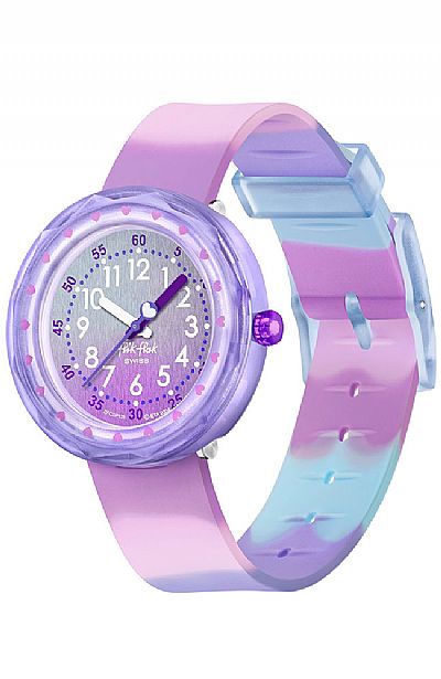  FLIK FLAK Fuze In Purple Rubber Strap  ZFCSP131