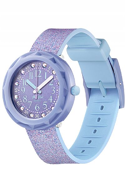  FLIK FLAK Lilaxus Crystals Purple Rubber Stap Κωδικός προιόντος: ZFCSP102