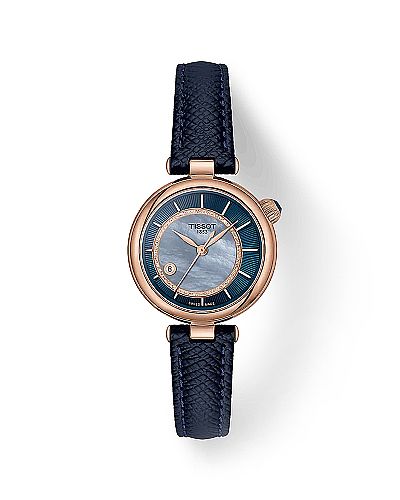  TISSOT Desir 28mm Automatic Blue Leather Strap  T152.207.36.131.00