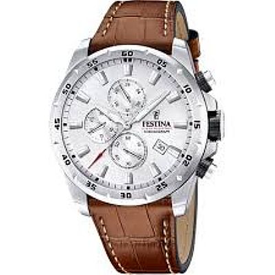 FESTINA Chronograph Brown Leather Strap F20692/1