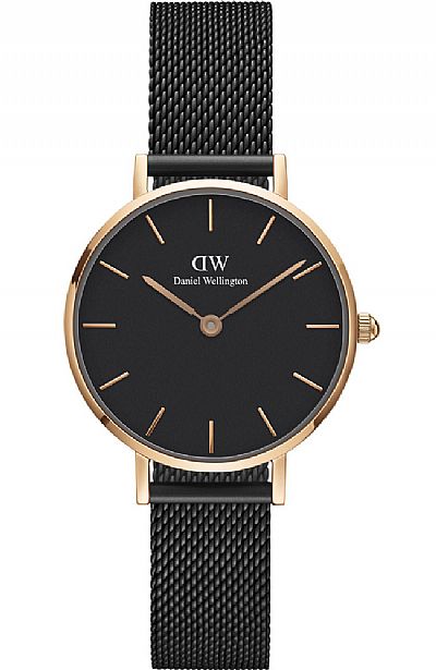 Daniel Wellington Petite Ashfield Black Stainless Steel Bracelet DW00100245