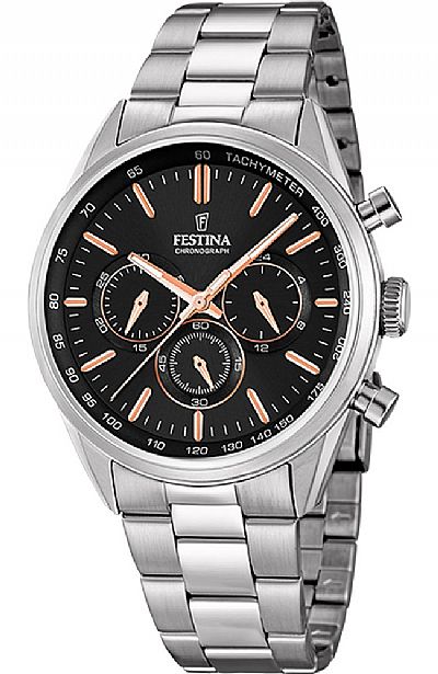 FESTINA Chrono Stainless Steel Bracelet F16820/B